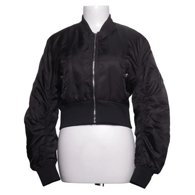 Bershka, Bomberjacke, Damen, Größe: M, Schwarz, Polyamid/Polyester #YXv