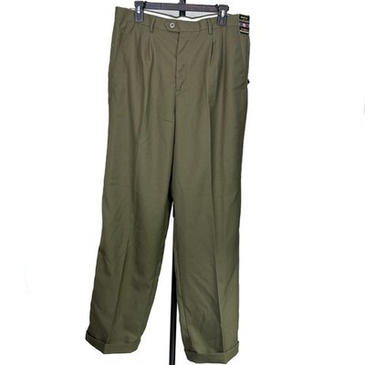 New With Tags Z. Cava Ricci Moda Italia Dress Pants Men's 36 Olive Green Pleated