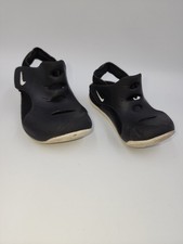 Nike Sunray Protect 3 TD Toddler Sandals Black With White Size 6C EU 21
