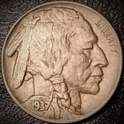 1937 D Buffalo Nickel - AU - 5C