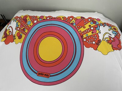 PETER MAX 4 Piece Set Vintage Psychedelic STARRY NIGHT for Dbl Bed -- Very clean