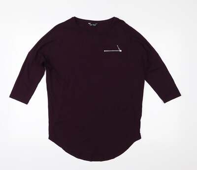 Select Damen lila Viskosemischung T-Shirt Größe 10
