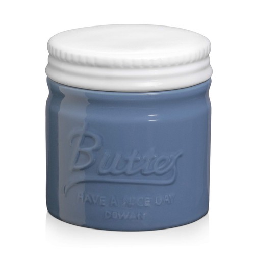 Porzellan Butterdose mit Deckel - Eleganter Butterbehälter für frische Butter