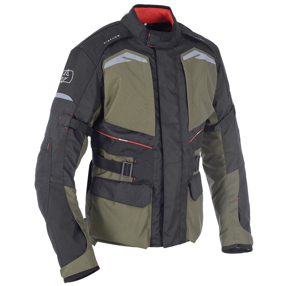 Green Oxford Motorbike Jacket Oxford Quebec Waterproof Adventure