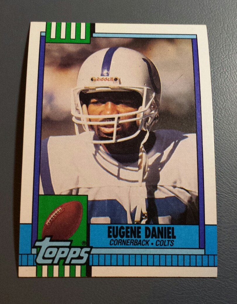 EUGENE DANIEL 1990 TOPPS FOOTBALL CARD # 313 B8216