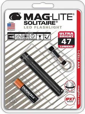 MAG-LITE NEW Maglite LED Solitaire Black 1 cell AAA Flashlight SJ3A016
