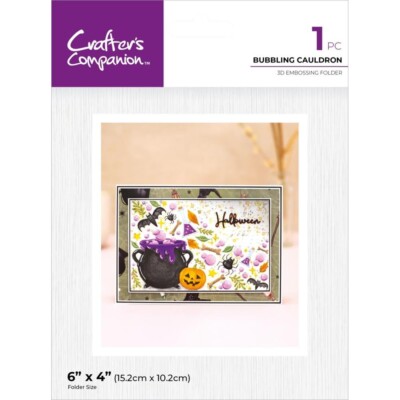 Crafter's Companion 3D Embossing Folder Bubbling Cauldron