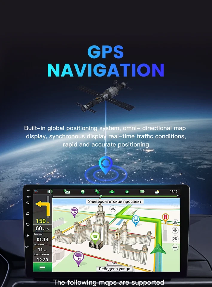 9" Autoradio CarPlay Für Hyundai i10 2013-2016 Android 14 GPS DAB+ AHD 2GB+32GB - Bild 4 von 4