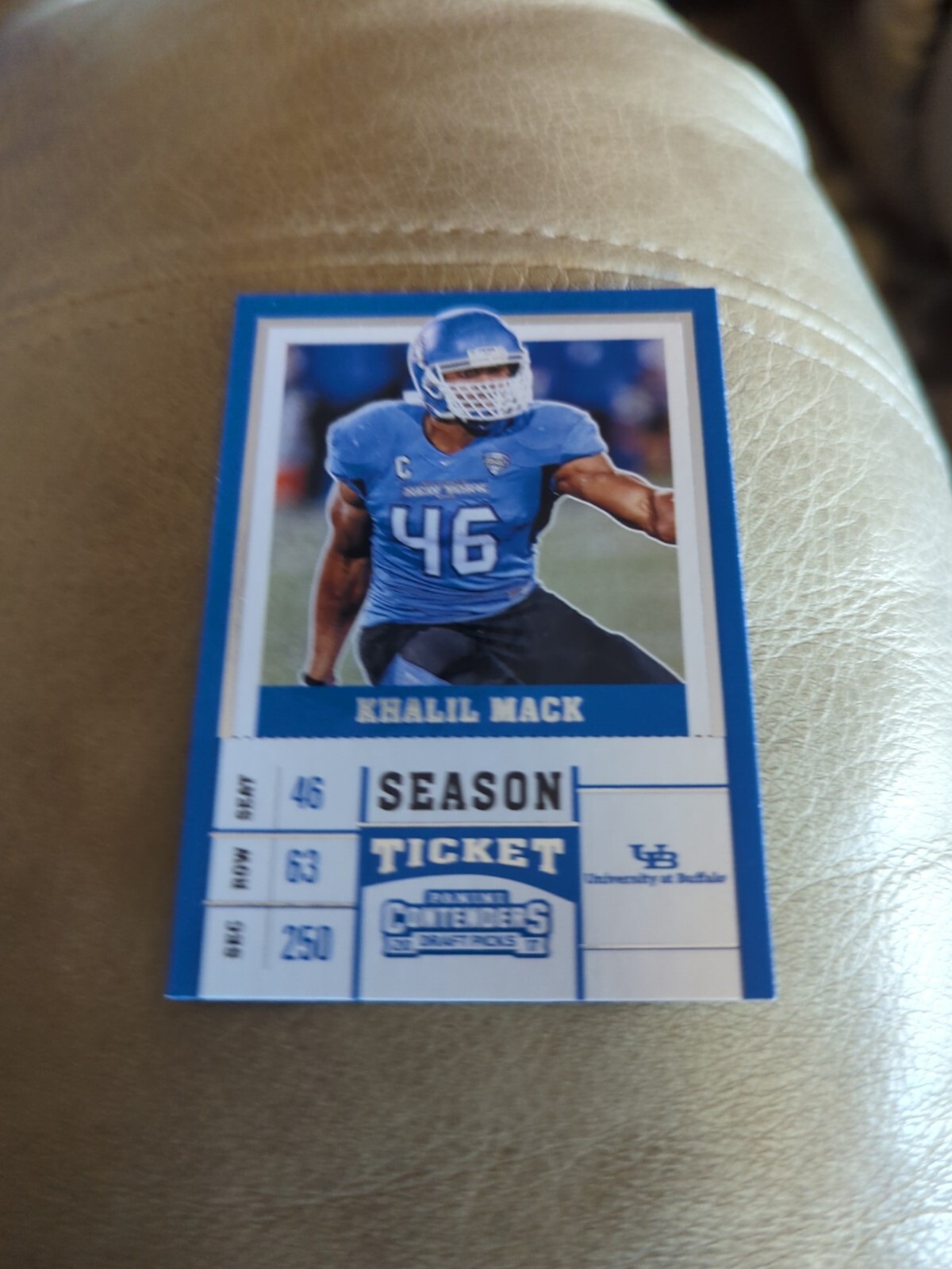 2017 Panini Contenders Draft Picks Khalil Mack Buffalo Bulls #58