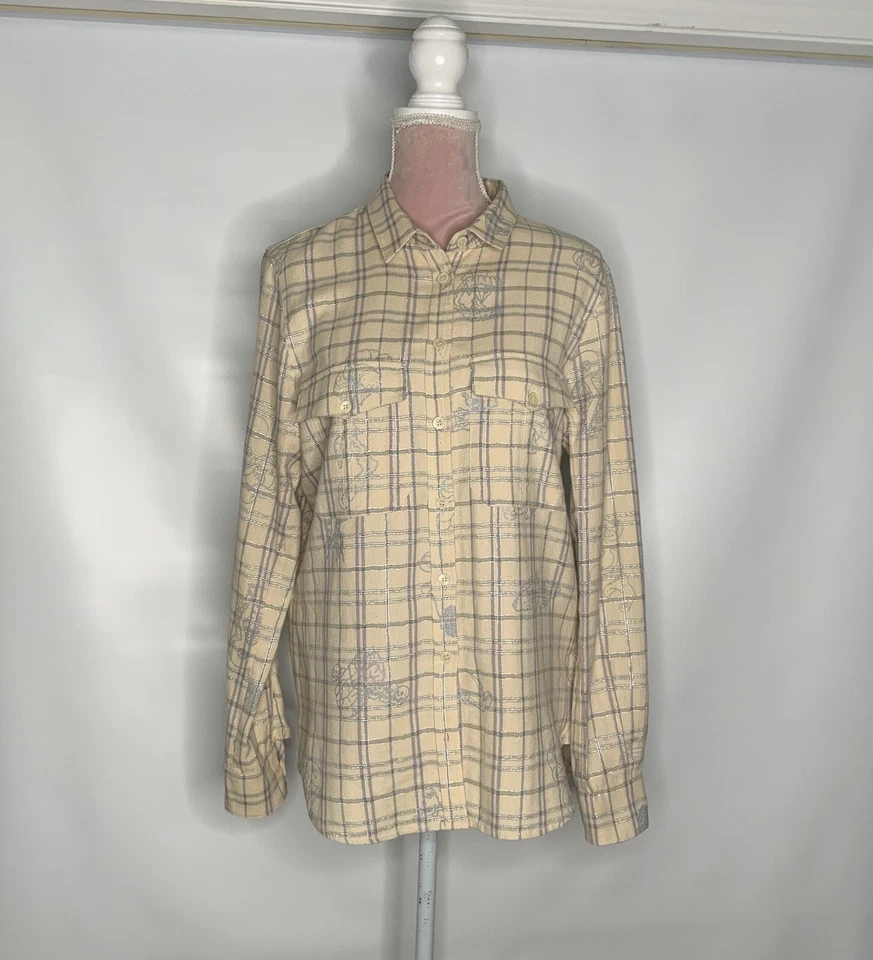 Camisa Top Zadig And Voltaire Mujer Botones Alta Moda ~Talla Grande~ Estampado Tessy Foto 2 de 4