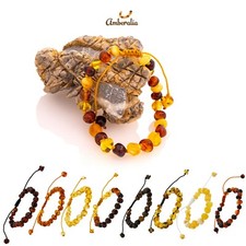 Adjustable Polish Knotted Baltic Amber Bracelet -pain relief -One size fits most