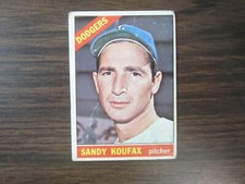 1966 Topps # 100 Sandy Koufax Card ( B67 ) Los Angeles Dodgers