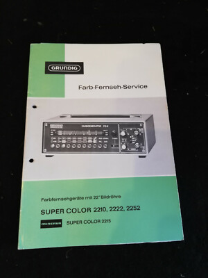 Original Service Manual Grundig Super Color 2210 2222 2252