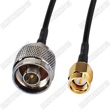 SMA Male to N Male Plug Straight RF Pigtail Coax Cable RG174 for Wifi Antenna
