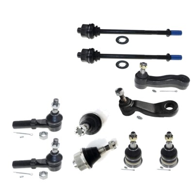 Idler & Pitman Arms Ball Joints Tie Rods for 2001-2006 Chevy GMC 2500 HD 2001-06