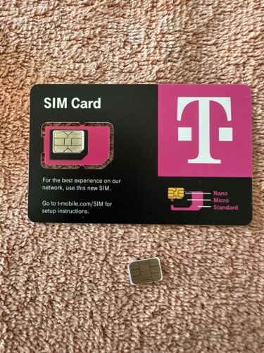 TWO T-MOBILE Triple SIM Card R15 "3 in 1"  NANO • 4G 5G LTE • NEW • USE BY 05/25 - Picture 1 of 3