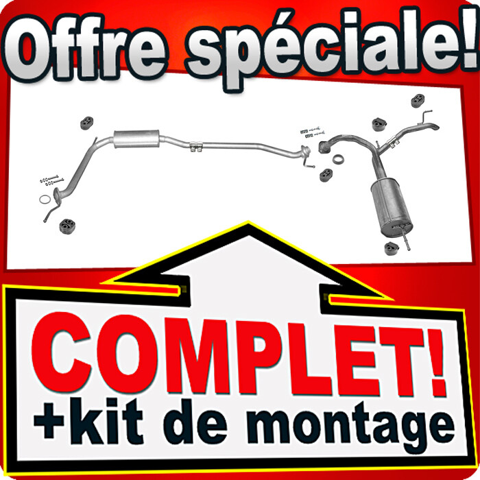 Silencieux echappement pour Honda Civic VIII 1.4 Hatchback 5 portes