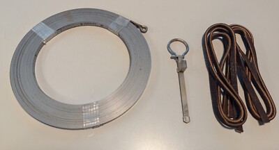 Vintage Lufkin Surveyors Oil Gauging Tape Refill 1/4''x 100' Chrome Clad 2270 USA
