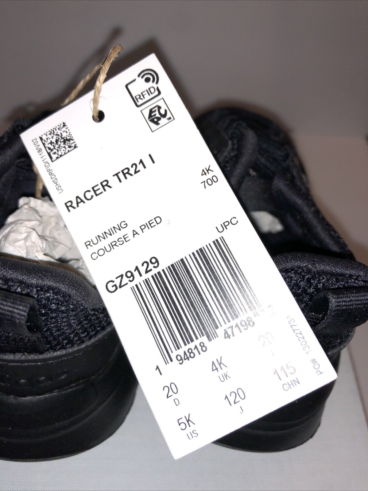 Children Unisex Shoes adidas Kids Racer TR21 (Infant/Toddler) Size 5K New In Box image 4