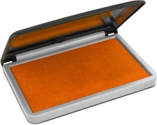 Large Orange Stamp Pad - 2-3/4" by 4-1/4" - Premium Quality Felt Pad