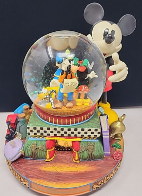Snow Globe Walt Disney World 100 Years of Magic Motion Music Lights Large NEW