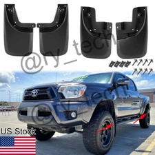 For Toyota Tacoma 2005-2015 W/Fender Flares 4x Front&Rear Splash Guard Mud Flaps
