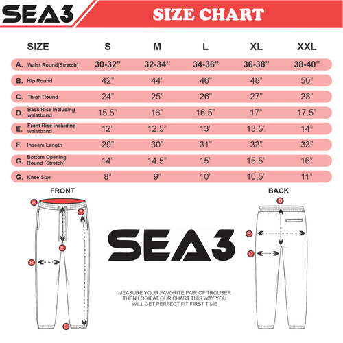 SEA3 Men's Hi Viz High Visibility Safety Fleece Cargo Work Trousers Joggers - Picture 37 of 43