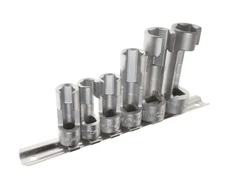 JTC-4536 6PCS SLOTTED SOCKET SET 3/8" DR: 10,11,12,14mm, 1/2" DR: 17, 19mm (6PT)