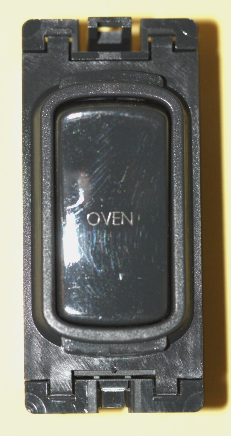 Legrand Synergy Grid - 7355 20 OV - 20a Black D/Pole Grid Switch Module 'Oven'