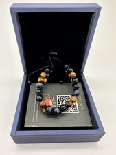 Triple Protection Bracelet Fashion Crystal Bracelet Tiger Eye Bead Obsidian 8mm