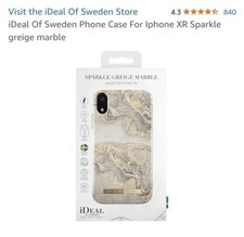 iDeal Of Sweden Phone Case For iPhone XR Sparkle Marble