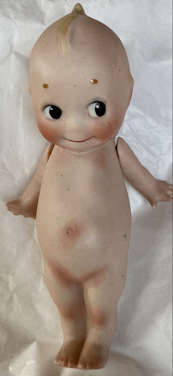楽一番さま専用 ⭐️ 古いキューピーの印刷画 Rose O'Neill ⭐️ Antique Large 6” Perfect Kewpie Doll Signed Rose O'Neill