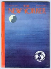 New Yorker magazine April 25 1964 The Gideon Case pt1 Edna O'Brien Addams VF