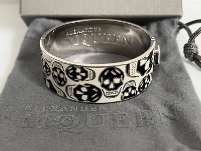 ALEXANDER McQUEENブレスレット THIN TWIN SKULL Alexander McQueen - Thin Twin Skull Bracelet | HBX