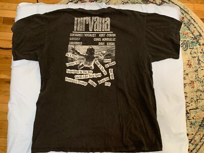 Original Rare Nirvana Nevermind Promo Shirt XL Extra large Best