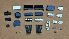 MPC 1/25 BLUE MAX LONG-NOSE FORD MUSTANG FUNNY CAR ENGINE & PARTS