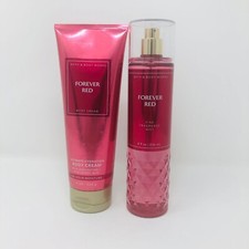 Bath  Body Works FOREVER RED Fine Fragrance Body Mist and BODY Cream set  New 