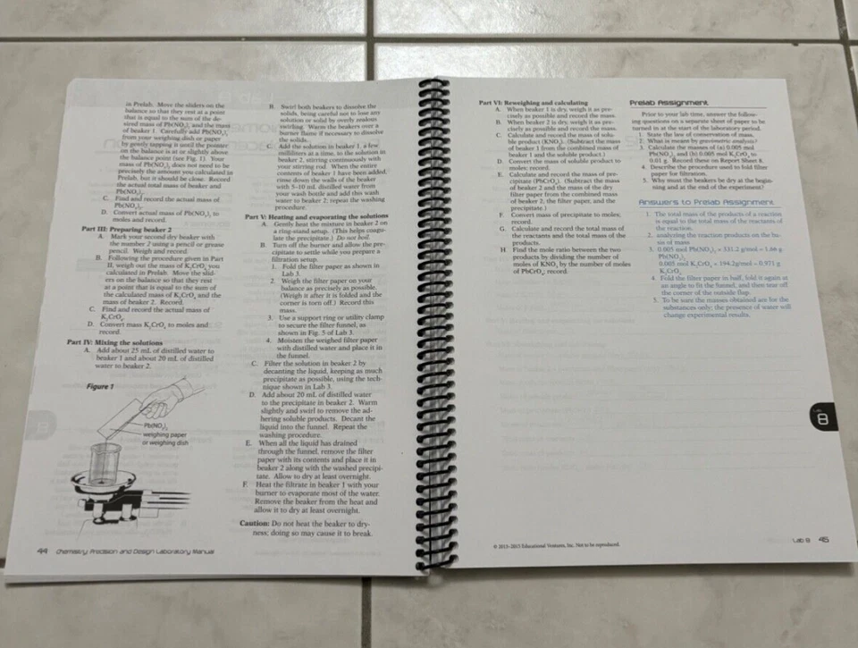 Abeka Chemistry Precision & Design Laboratory Manual Teacher Edition - Image 3 of 3