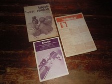 A VOIR !! LOT 3 ANCIENS CATALOGUES EXPLICATIONS  BERGERE DE FRANCE - 1974/75