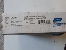 norton 26290 Shop Roll,Metalite K225 Cloth Rolls,Grit P400-J,2"X50yds