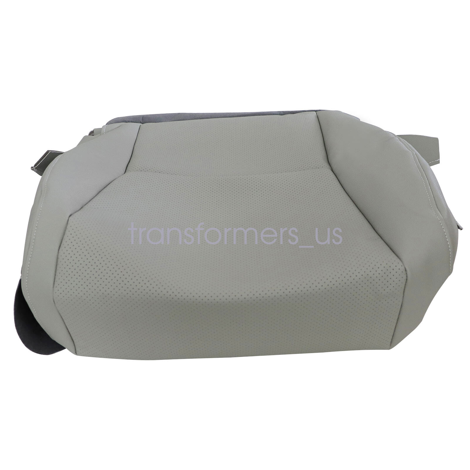 Driver Bottom Perforated Leather Seat Cover Gray Fits 2010, 2011