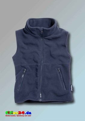 Kids Navy Blue Fleece Vest Playshoes Size 80 to 140