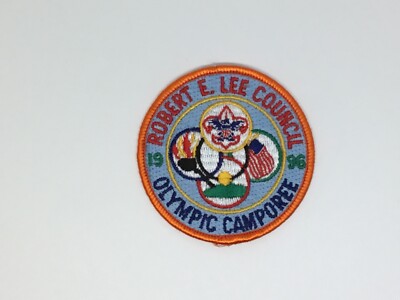 1996 BSA Boy Scouts America Camp Robert E Lee Council Olympic Camporee 3  Patch 
