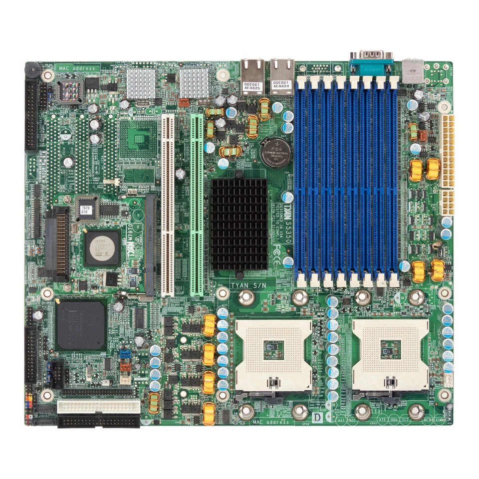 Server Mainboard TYAN S53502NR-1URS-BC 2X SOCKET 604 8X DDR With M7970 SCSI - Image 2 of 3