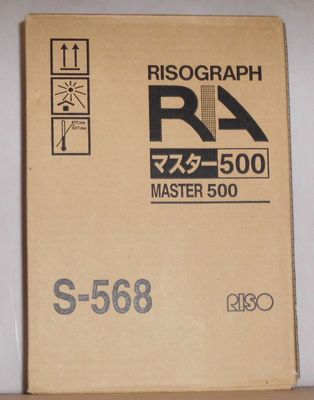 Riso S-568 Master 500 Rollen Risograph für RA 4050 4200 4300 4900 5900 6300 OVP