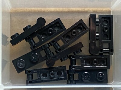 LEGO Parts - Black Plate 1 x 2 w Bar Handle on End - No 60478 - QTY 10