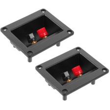 2 Pcs Terminal for Sub Box Speaker Wire Connectors Subwoofer Plates