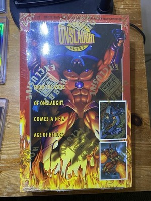 1996 Fleer Marvel Ultra Onslaught Trading Cards Sealed Box ( Look For Stan Lee) 