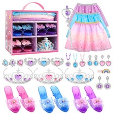 Princess Dress Up Toys and Jewelry Boutique, Girls Role Play Gift Set, Kids