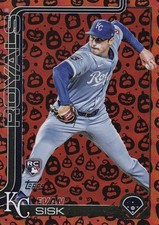 EVAN SISK TOPPS UPDATE ROOKIE JACK O LANTERN HOLIDAY FOIL RC ROYALS #US-176 2025